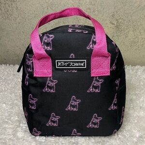 Betsey Johnson lunch tote dog